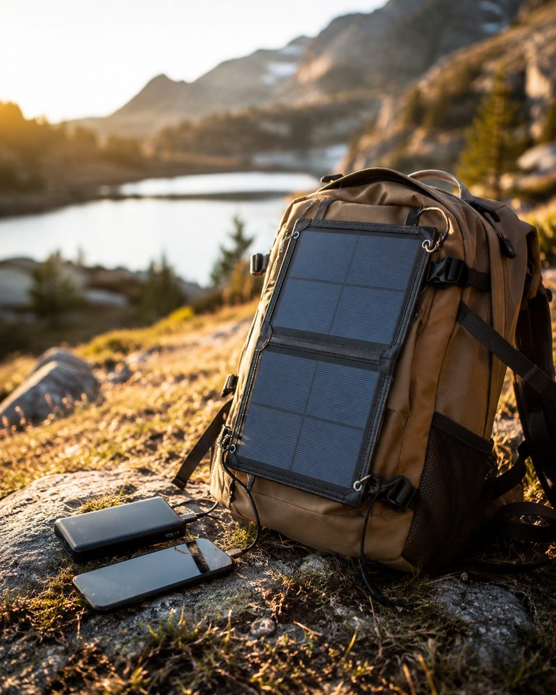 Panneau solaire portable pliable